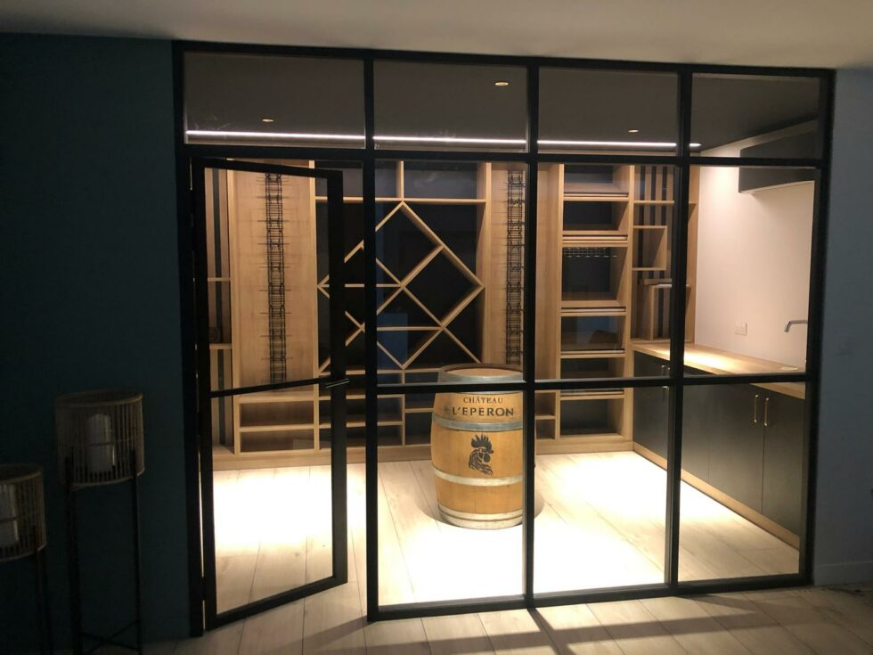 cave à vin aluminium sur mesure